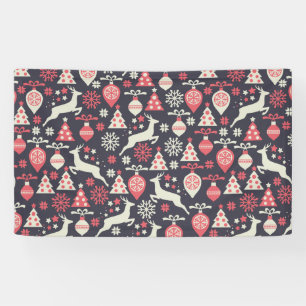 Vintag Retro Weihnachtsfeiertag Banner
