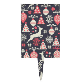 Vintag Retro Weihnachtsfeiertag Tortenaufsatz