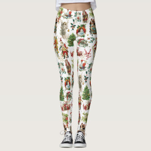 Vintag Retro Weihnachtsfest Leggings