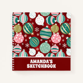 Vintag Retro Weihnachtsschmuck Schneeflocken Kinde Notizbuch