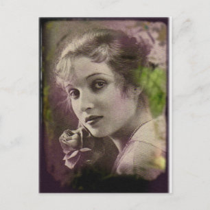 Vintag Retro Women 20s Hollywood Alice Joyce Postkarte