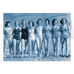 Vintag Retro Women Kitsch Surfing Beach Nuts