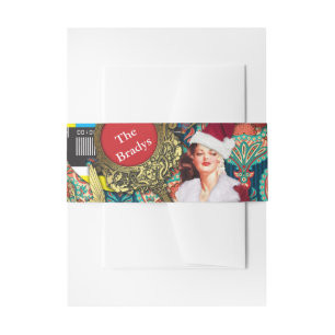 Vintag Retro Xmas Santa Einladungsbanderole