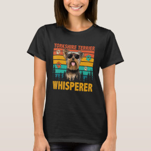 Vintag Retro Yorkshire Terrier Whisperer Dog Sung T-Shirt