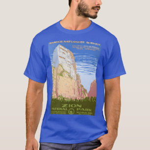 Vintag Retro Zion Nationalpark T - Shirt