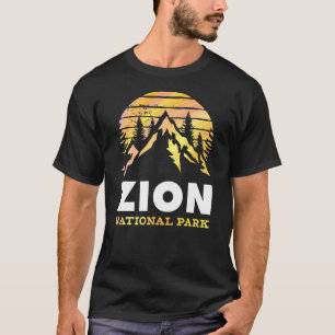 Vintag Retro Zion Nationalpark Utah T-Shirt