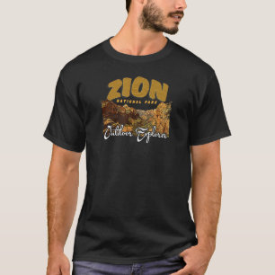 Vintag Retro Zion Nationalpark Vacation D T-Shirt