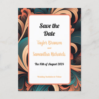 Vintag Retrofloral Postkarte