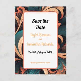 Vintag Retrofloral Postkarte