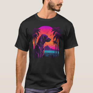 Vintag Retrowave Synthwave 80er Vaporwave Weimaran T-Shirt