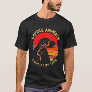 Vintag Rettend Tiere sind irgendwie meine Niedlich T-Shirt