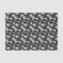 Vintag Revolver Blumendarstellung Schwarz-weiß