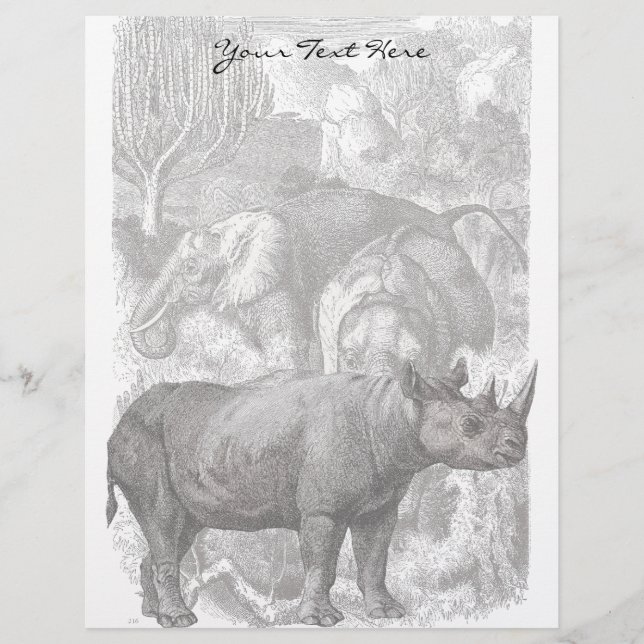 Vintag Rhino Letterhead (Vorderseite)