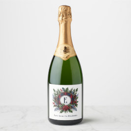 Vintag Rich Kariert Monogram Weihnachtsfeiertag