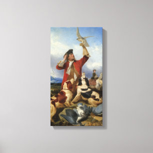 Vintag Richard Ansdell Bird Hogs Animal Hawking Leinwanddruck