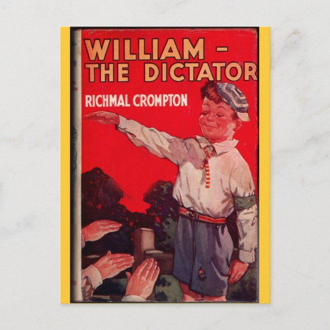 Vintag Richmal Crompton Just William Postkarte (Vorderseite)