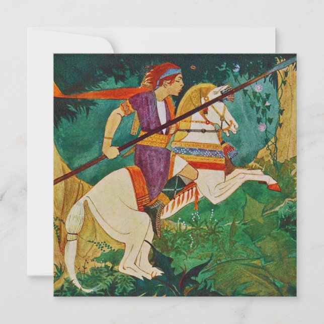 Vintag Rie Cramer Illustration Dankeschön-Karte Dankeskarte (Vorderseite)