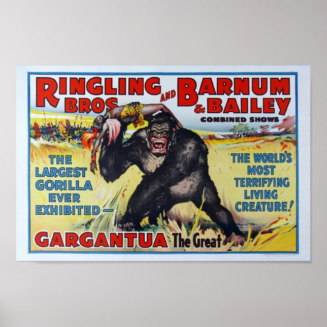 Vintag Ringling Bros. Poster (Vorne)