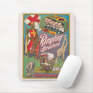 Vintag Ringling Brothers Circus Poster Mousepad