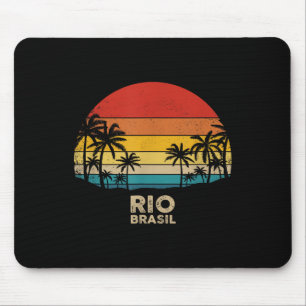 Vintag Rio De Janeiro - Brasilien Beach Souvenir Mousepad