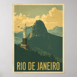Vintag Rio De Janeiro Reisen Poster