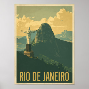 Vintag Rio De Janeiro Reisen Poster