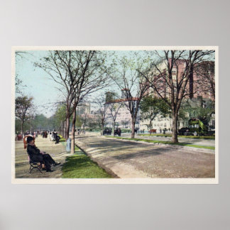 Vintag Riverside Dr. New York City, NY-Poster Poster