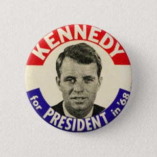 Vintag Robert Kennedy für Präsident Button 1968