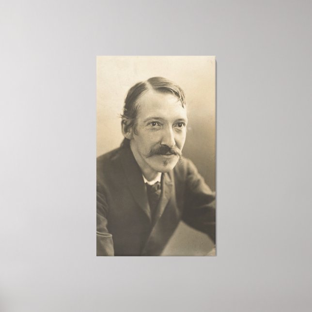 Vintag Robert Louis Stevenson Foto Portrait Leinwanddruck (Vorderseite)
