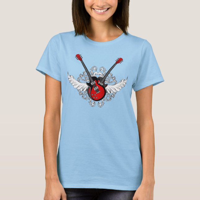 Vintag Rock 'n' Roll Guitars Shirt (Vorderseite)