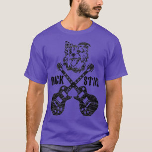 Vintag Rockstar Kids Guitar Dog Music Lieben Gesch T-Shirt
