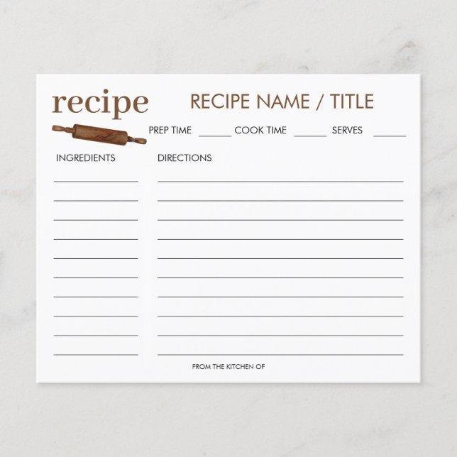 Vintag Rollenkarte für Buttone mit Wasserfarbe (Vorderseite)