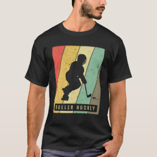 Vintag Rollhockey Retro Poster T-Shirt