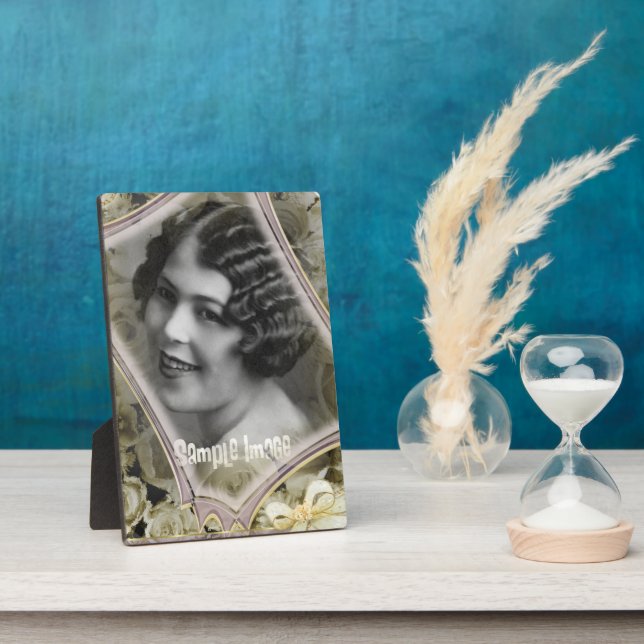 Vintag Romance Sheer Art Plaque Fotoplatte (Seite)
