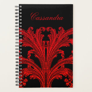 Vintag Romantischer Goth in Blood Red Personalized Planer