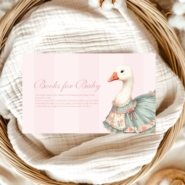 Vintag rosa Alberne Gänsehuchbücher für Kinder Begleitkarte (Von Creator hochgeladen)