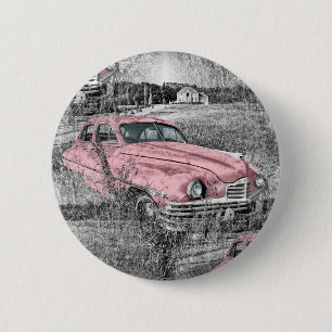 Vintag rosa Auto Button