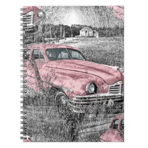 Vintag rosa Auto Notizblock