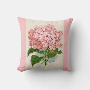 Vintag rosa Blume Reversible Kissen