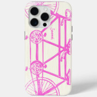 Vintag rosa Bright Colors Bike Muster iPhone