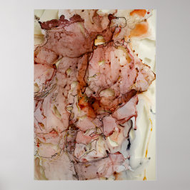 Vintag rosa Farbe Poster