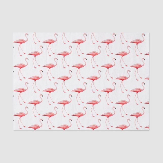 Vintag rosa Flamingo #3 Tissue Paper Seidenpapier (Vorderseite)