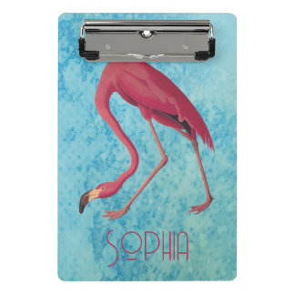 Vintag rosa Flamingo Mini Klemmbrett