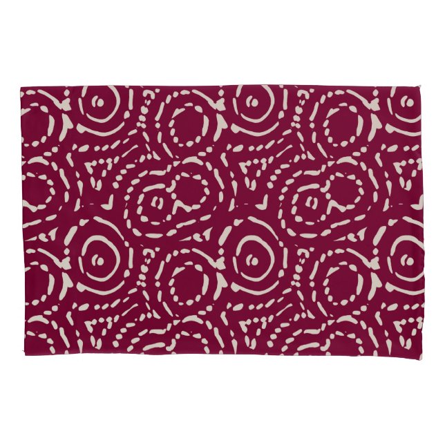 Vintag rosa Geometrie Abstrakt Kissenbezug (Vorderseite-Links)