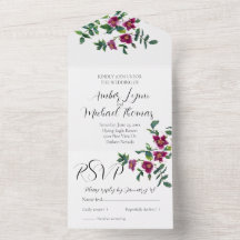 Vintag-rosa-magenta-Aquarellfarben-Rose