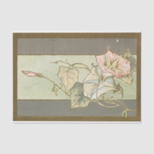 Vintag rosa Morning Gloriage Gold - Dekoute Seidenpapier