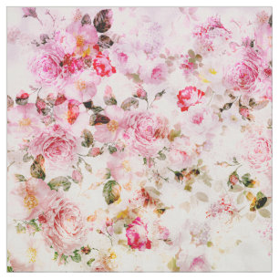 Vintag rosa pastellfarbene Blumenmuster Stoff