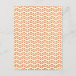 Vintag rosa. Retro-Zickzack Muster Postkarte