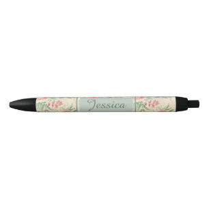 Vintag rosa Rose Blume Muster Personalisiert Kugelschreiber