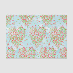 Vintag Rosa Rose Blumenhörnchen Blaue Decoupage Seidenpapier